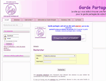 Tablet Screenshot of garde-partagee.net